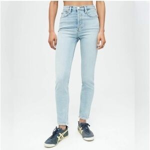 Re/Done Light Blue Ankle Jeans